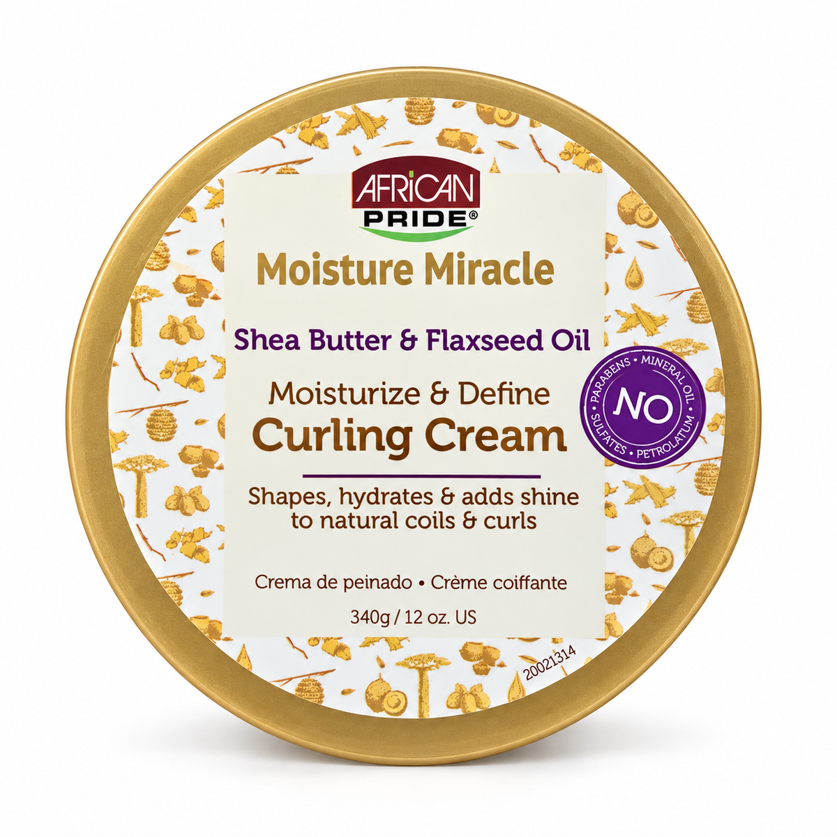 African Pride Curling Cream Shea Butter & Flaxseed Oil (340g)