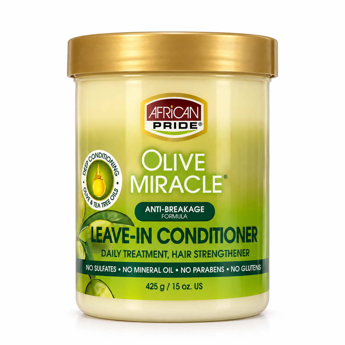 African Pride Olive Miracle Leave-In Conditioner (425g)